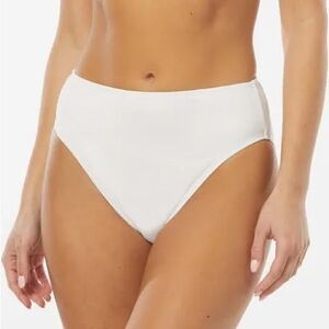 NWT Carmen Marc Valvo Ivory Bikini Bottom XL